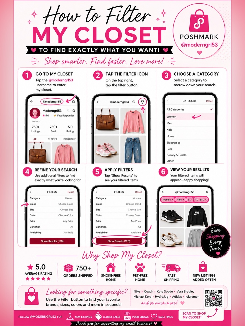 Filter @moderngrl53 Closet to Find Exactly What You Need!
